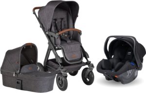 ABC Design Viper 4 Duovogn inkl. Autostol til baby & Adapter, Street
