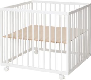 Baby Dan Comfort Kravlegård 80x80x73 cm, Hvid