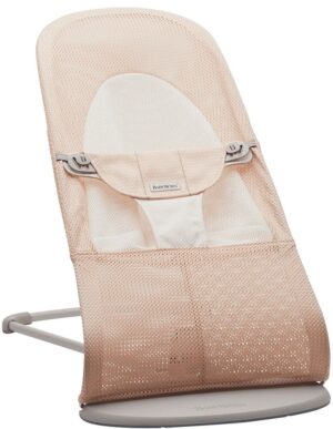 BabyBjörn Balance Soft Skråstol Mesh, Perlemorlyserød/Hvid