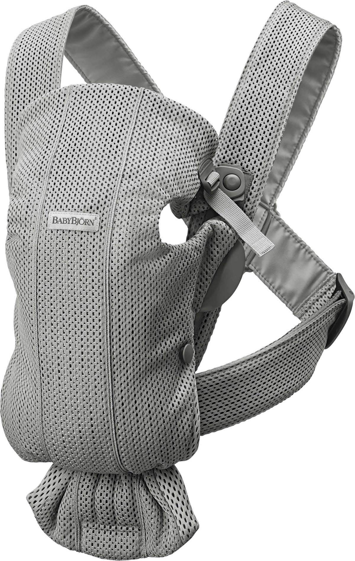 BabyBjörn Mini Bæresele 3D Mesh, Grå BabyBjörn Mini Bæresele 3D Mesh, Grå