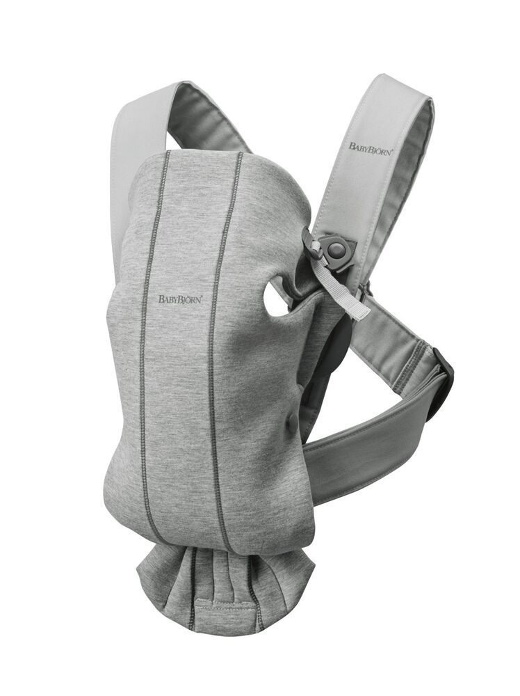 BabyBjörn Mini bæresele 3D Jersey - lysegrå BabyBjörn Mini bæresele 3D Jersey - lysegrå