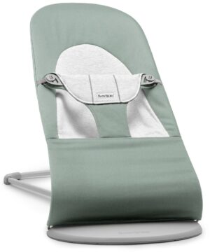 BabyBjörn Skråstol Balance Soft Bomuld/Jersey, Grøn/Grå