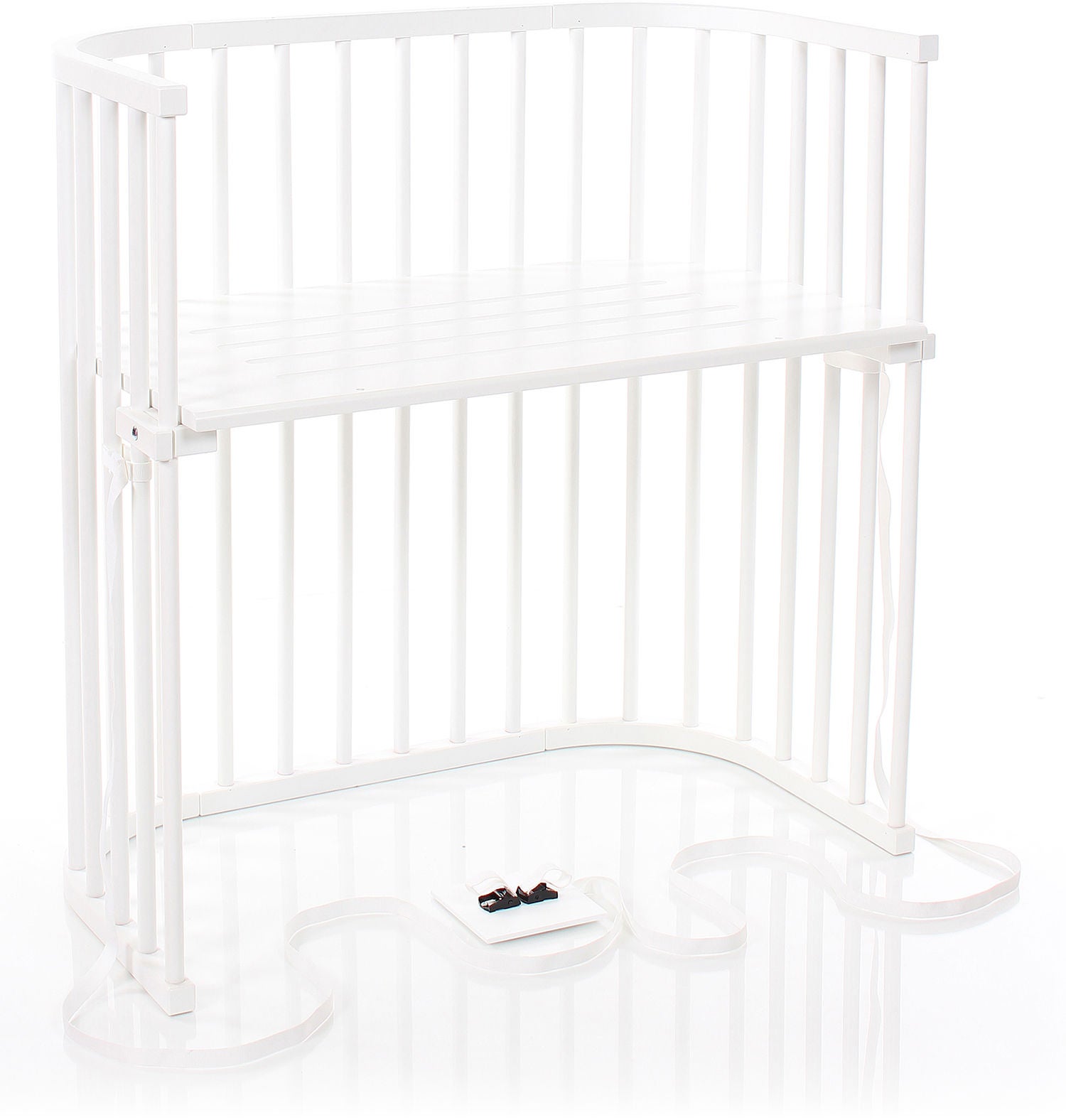 Babybay Bedside Crib Boxspring, White Babybay Bedside Crib Boxspring, White