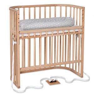 Babybay Comfort co-sleeper Tremmeseng, Natural Varnished