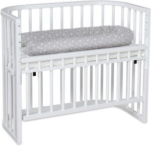 Babybay Comfort co-sleeper Tremmeseng, White Varnished
