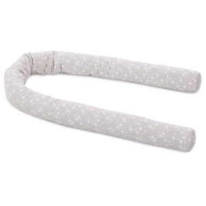 Babybay Pique sengerand - Pearl Grey/Stars White