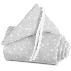 Babybay Pique sengerand til original - Perl Grey/Stars White