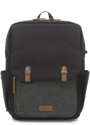 Babymel George Pusletaske Rygsæk, Black/Tweed