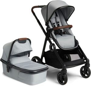 Beemoo Pro Multi Duovogn, Cloud Grey/Black, Barnevogn