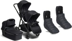 Beemoo Pro Multi Duovogn inkl. Klapvognsdel & Køreposer, Black, Barnevogn