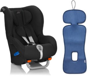 Britax Römer MAX-WAY Autostol inkl. Ventilerende Hynde, Cosmos Black/Bijou Blue