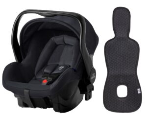 Britax Römer Primo Autostol Baby inkl. Ventilerende Hynde, Black Shadow/Antracit