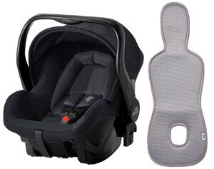 Britax Römer Primo Autostol Baby inkl. Ventilerende Hynde, Black Shadow/Grey