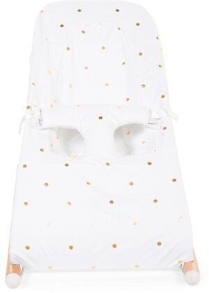 Childhome Evolux Skråstol Jersey Gold Dots, Ecru