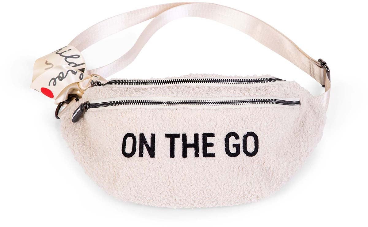 Childhome On The Go Bæltetaske Teddy, Off-White Childhome On The Go Bæltetaske Teddy, Off-White