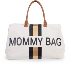 Childhome Pusletaske, Off White Black/Gold