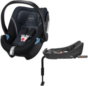 Cybex Aton 5 Autostol Baby Inkl. 2-Fix Base, Granite Black