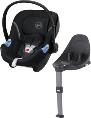 Cybex Aton M Autostol Baby inkl. Base, Deep Black