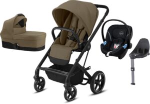 Cybex Balios S Lux Duovogn inkl. Aton M, Classic Beige, Barnevogn