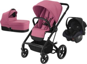 Cybex Balios S Lux Duovogn inkl. Axkid Modukid, Magnolia Pink, Barnevogn