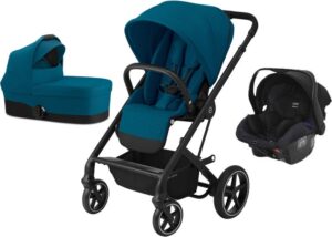 Cybex Balios S Lux Duovogn inkl. Axkid Modukid, River Blue/Black, Barnevogn