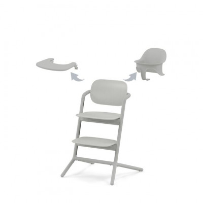 Cybex Lemo højstol 3-i-1 sæt - Suede Grey Cybex Lemo højstol 3-i-1 sæt - Suede Grey