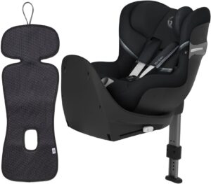Cybex Sirona S2 i-Size Inkl. Ventilerende Hynde, Deep Black/Antracit