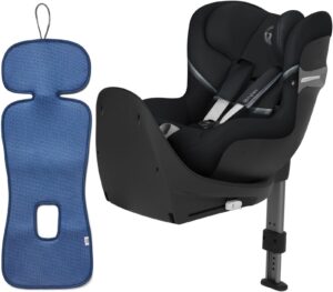 Cybex Sirona S2 i-Size Inkl. Ventilerende Hynde, Deep Black/Bijou Blue