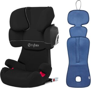 Cybex Solution X2-Fix inkl. Ventilerende Hynde, Pure Black/Bijou Blue