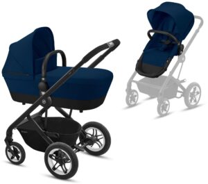 Cybex Talos S 2-in-1 Duovogn, Navy Blue, Barnevogn