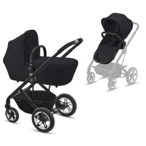 Cybex Talos S 2i1 - deep black på sort stel