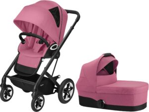 Cybex Talos S Lux Duovogn, Magnolia Pink/Black, Barnevogn