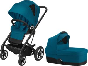 Cybex Talos S Lux Duovogn, River Blue/Black, Barnevogn