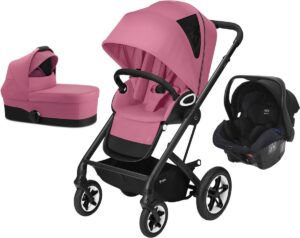 Cybex Talos S Lux Duovogn inkl. Axkid Modukid, Magnolia Pink/Black, Barnevogn