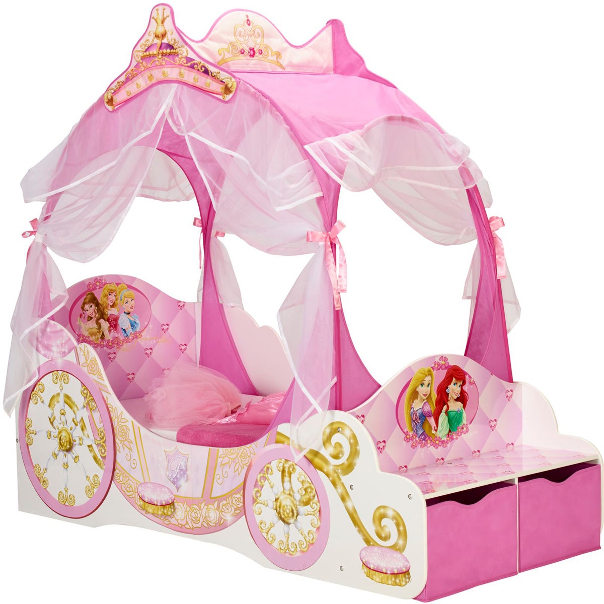 Disney Princess Juniorseng m. Opbevaring 140x70, Børnesenge Disney Princess Juniorseng m. Opbevaring 140x70, Børnesenge