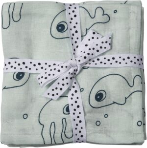 Done By Deer Stofble Sea Friends 70x70 2-pak , Blue