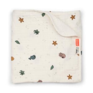 Done by Deer muslin babytæppe Sea Friends – Beige