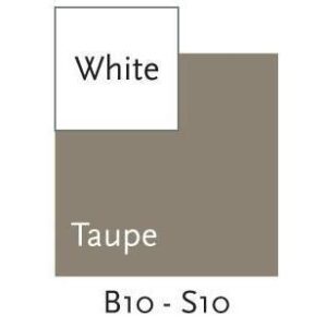 Doomoo Betræk til ammepude, Hvid/Taupe, Large