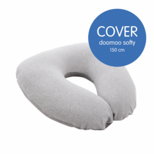 Doomoo ammepude betræk lille - Randig Grå