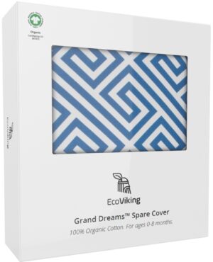 EcoViking Organic Babynest Cover Ancient Blue