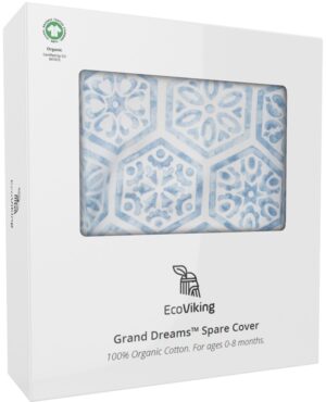 EcoViking Organic Babynest Cover Mediterranean Blue