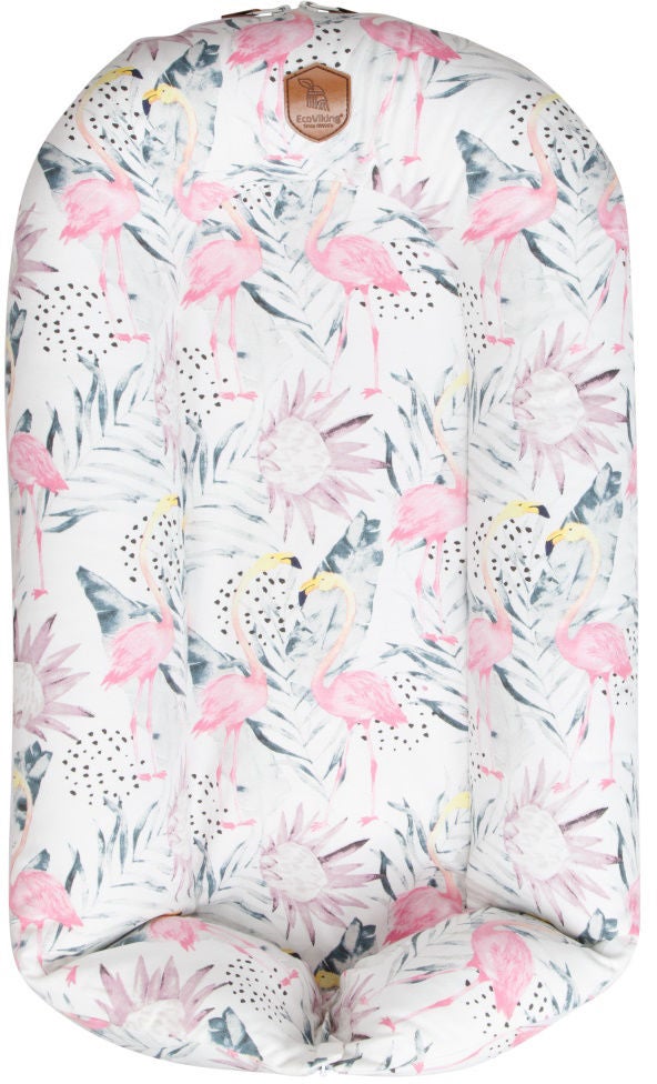 EcoViking Organic Babynest Flamingo Dreams EcoViking Organic Babynest Flamingo Dreams