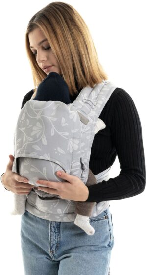 Fidella FlyClick Halfbuckle Bæresele, Floral Touch/Lunar Grey