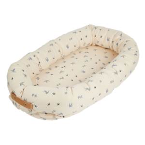 Filibabba Babynest - Dancing Swallow Blue