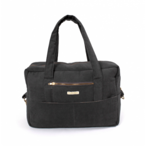 Filibabba Fløjls Mommy Bag - stone grey