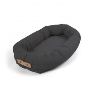 Filibabba babynest i fløjl - Stone grey