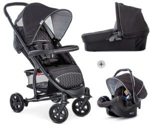 Hauck Malibu 4 Triosæt, Black/Silver