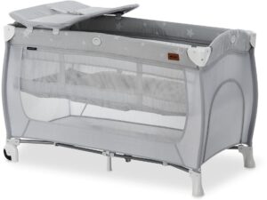 Hauck Sleep N' Play Weekendseng, Grey Stars