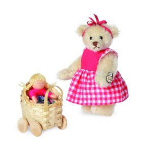 Hermann Teddy Original Klara med dukkevogn
