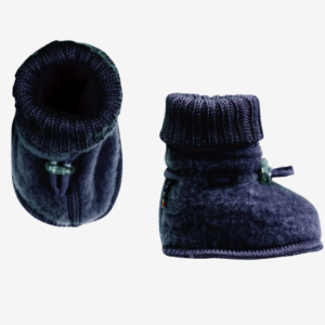Joha Booties i uld - Dk Blue Melange